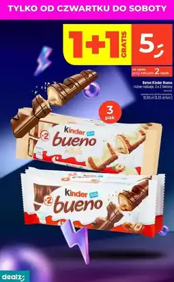 Dealz Baton Kinder Bueno White oferta