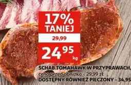 Auchan Schab Tomahawk w przyprawach oferta