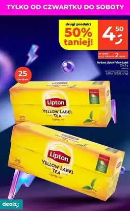 Dealz Herbata Lipton Yellow Label Tea oferta