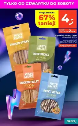 Dealz Przysmak dla psa duck twister Misty & Bluey oferta