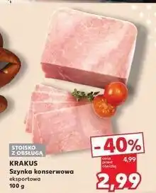 Kaufland Szynka konserwowa eksportowa Krakus Animex oferta