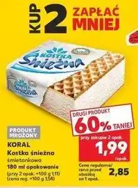 Kaufland Lód śmietankowy Koral Kostka Śnieżna oferta
