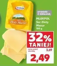 Kaufland Ser złoty mazur Mlekpol oferta