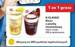 Kaufland Deser z pianką śmietankową waniliowy K-Classic oferta