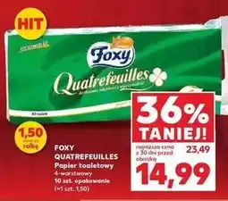 Kaufland Papier toaletowy Foxy Quatrefeuilles oferta