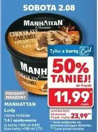 Kaufland Lody chocolate & caramel with peanuts Manhattan (Nestle) oferta
