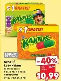 Kaufland Lody cytrynowo-truskawkowe Nestle Kaktus oferta