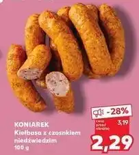 Kaufland Kiełbasa z czosnkiem niedźwiedzim Koniarek oferta