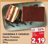 Kaufland Tiramisu z mascarpone Chojecki oferta