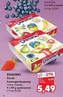 Kaufland Serek jagoda-brzoskwinia-gruszka Danone Danonki Mega oferta