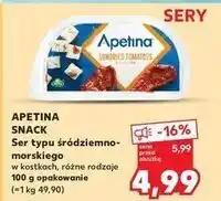 Kaufland Ser feta w kostkach z suszonymi pomidorami Arla Apetina Snack oferta