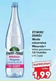 Kaufland Woda lekko gazowana Żywiec Zdrój Minerals+ oferta