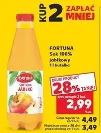 Kaufland Sok 100% jabłkowy Fortuna oferta
