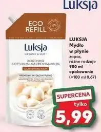 Kaufland Mydło w płynie cotton milk & provitamin b5 Luksja Creamy Soft oferta