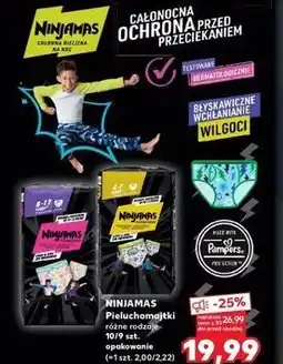 Kaufland Pieluchomajtki 8-12 lat Ninjamas oferta