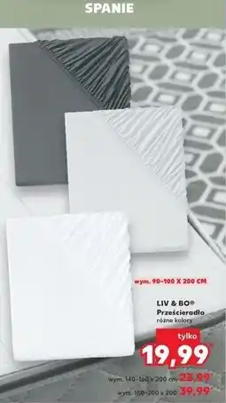 Kaufland Prześcieradło 180-200 x 200 cm Liv & Bo oferta