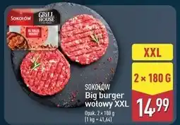 ALDI Big burger wołowy Sokołów Grill House oferta
