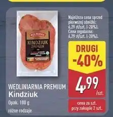 ALDI Kindziuk z pieprzem Wędliniarnia Premium oferta