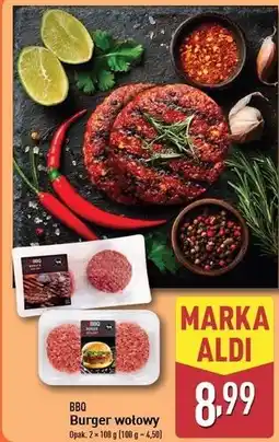 ALDI Burger wołowy Bbq (Aldi) oferta