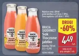 ALDI Sok letnie jabłko z cytryną i miętą Bracia Sadownicy oferta