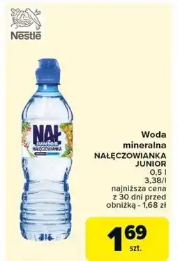 Carrefour Woda mineralna Nałęczowianka oferta