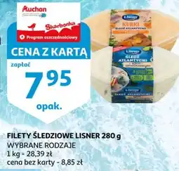 Auchan Filety śledziowe Lisner oferta