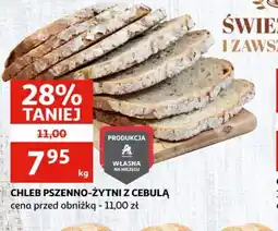 Auchan Chleb pszenno-żytni z cebulą oferta