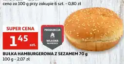 Auchan Bułka hamburgerowa z sezamem oferta