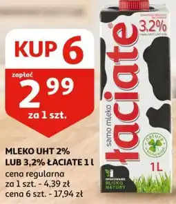 Auchan Mleko UHT Laciate oferta