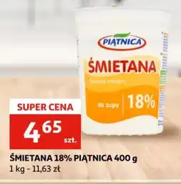 Auchan Smietana 18% Piątnica oferta
