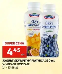 Auchan Jogurt Skyr pitny Piątnica oferta