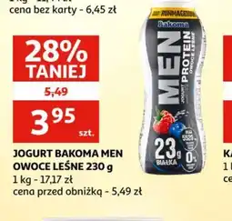 Auchan Jogurt Bakoma Men Owoce Leśne oferta