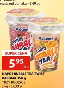 Auchan Napój Bubble Tea Twist Bakoma oferta