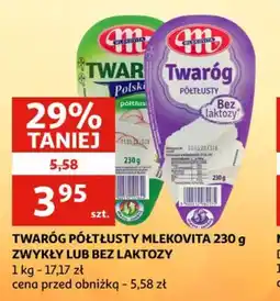 Auchan Twaróg półtłusty Mlekovita oferta