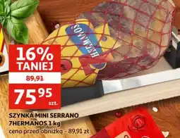 Auchan Szynka Mini Serrano 7Hermanos oferta