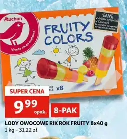 Auchan Lody owocowe Rik Rok Fruity oferta
