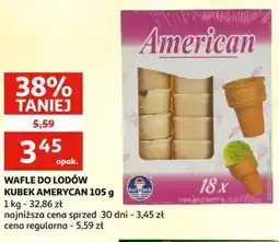 Auchan Wafle do lodów Kubek Amerykan oferta