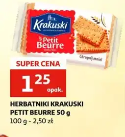 Auchan Herbatniki Krakuski Petit Beurre oferta
