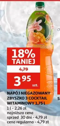 Auchan Napój niegazowany ZBYSZKO 3 Cocktail Witaminowy oferta