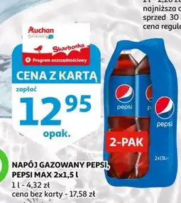 Auchan Napój gazowany Pepsi, Pepsi Max oferta