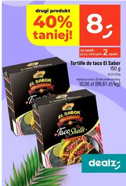 Dealz Tortilla do taco El Sabor oferta