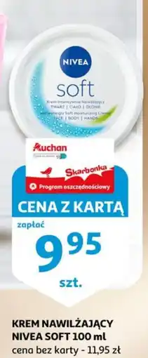 Auchan Krem nawilżający Nivea Soft oferta