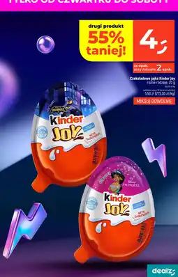 Dealz Czekoladowe jajko Kinder Joy różne rodzaje oferta