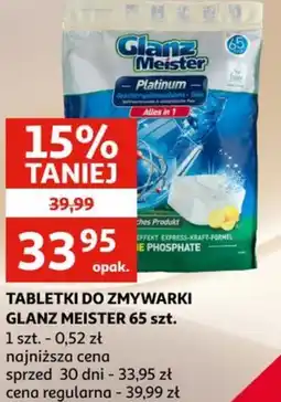 Auchan Tabletki do zmywarki Glanz Meister oferta