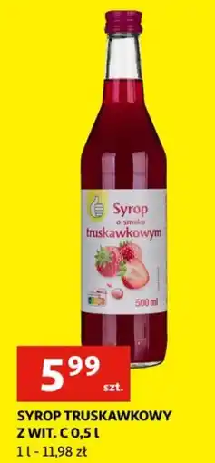 Auchan Syrop truskawkowy z wit. C oferta
