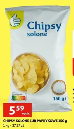 Auchan Chipsy solone lub paprykowe oferta