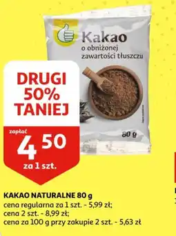 Auchan Kakao naturalne oferta