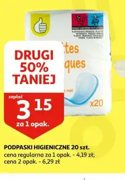 Auchan Podpaski higieniczne oferta