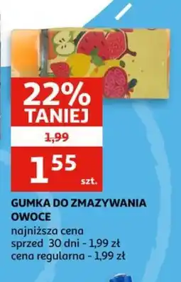 Auchan Gumka do zmazywania owoce oferta