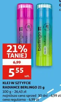 Auchan Klej w sztyfcie Radiance Berlingo oferta